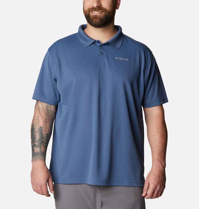 Men\'s Columbia Utilizer Polo Shirts Navy | Plus Size CA-T3CL6